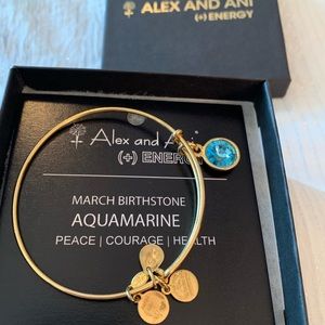 Alex and Ani Aquamarine bracelet